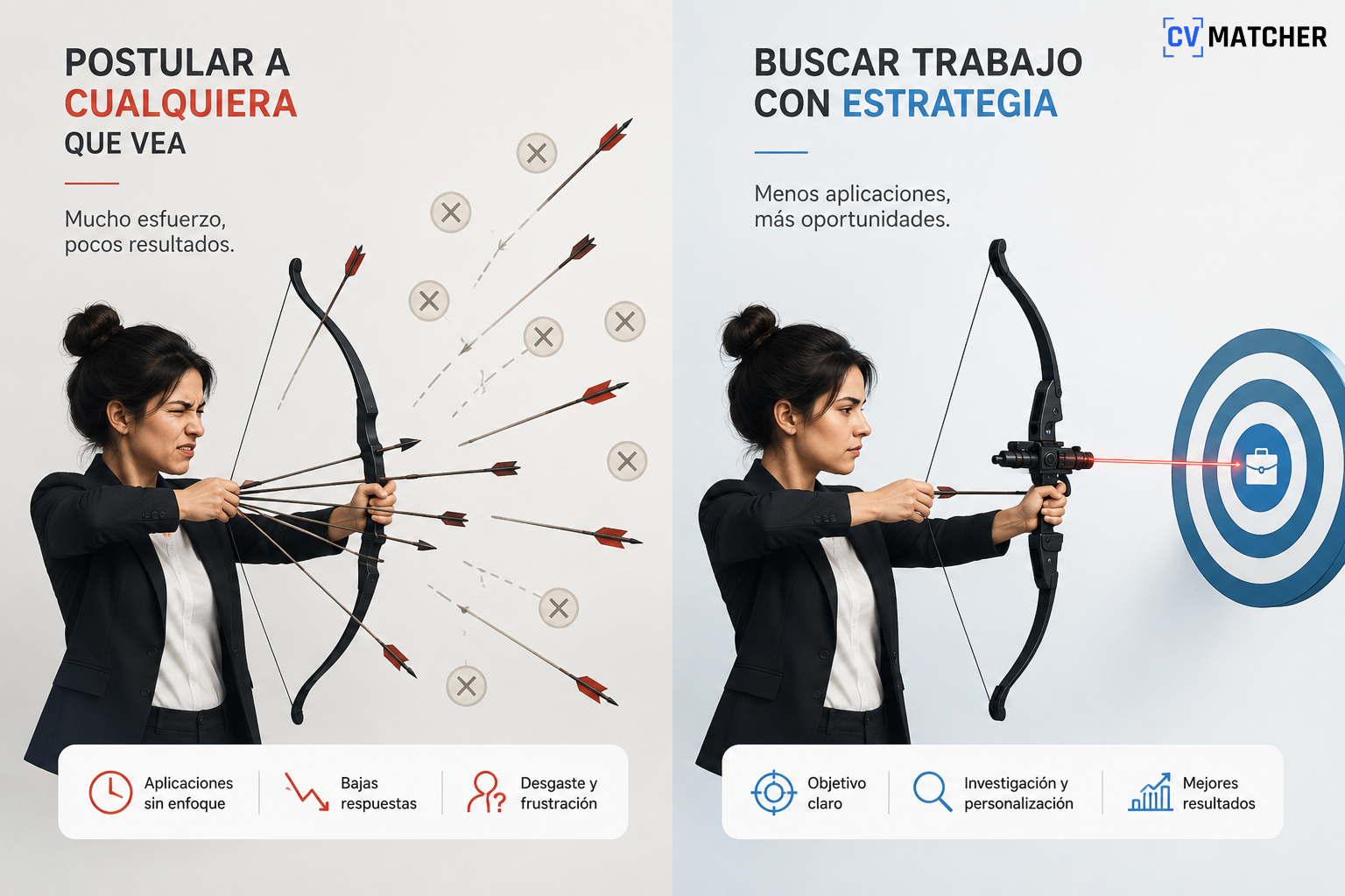10 postulaciones bien hechas valen más que 100 a cualquier vacante